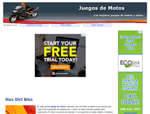 Tablet Screenshot of motojuegos.net